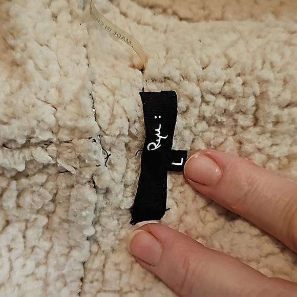 STUNNING RYU brown shearling crop bomber jacket - Picture 4 of 11